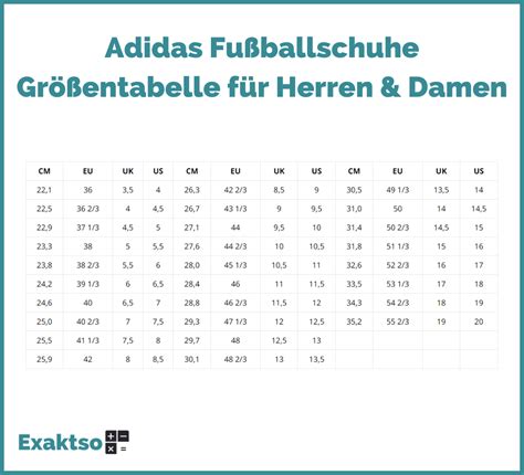 größentabelle fußballschuhe adidas|adidas größentabelle.